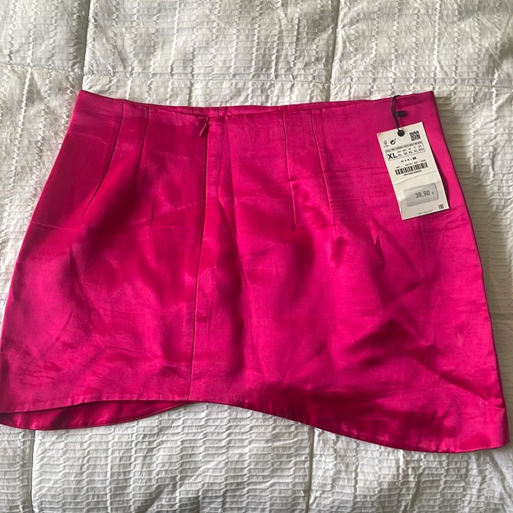 Brand New Pink Zara Mini Skirt Size XL